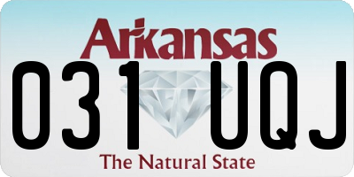 AR license plate 031UQJ