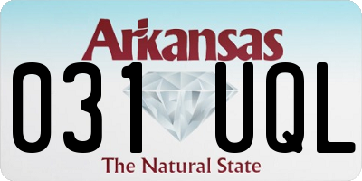 AR license plate 031UQL