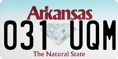 AR license plate 031UQM