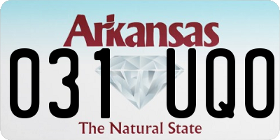 AR license plate 031UQO