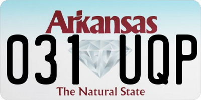 AR license plate 031UQP