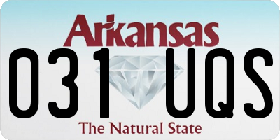 AR license plate 031UQS