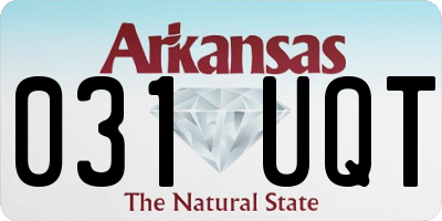 AR license plate 031UQT