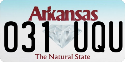 AR license plate 031UQU
