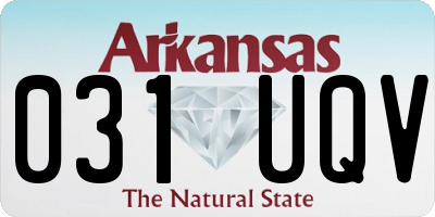 AR license plate 031UQV