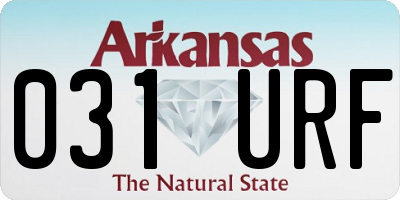 AR license plate 031URF
