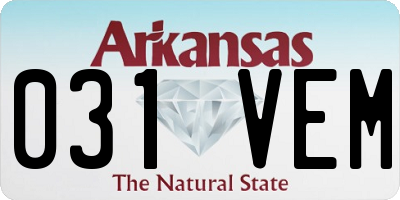 AR license plate 031VEM
