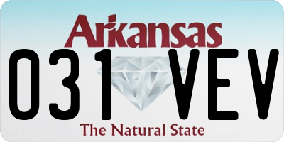 AR license plate 031VEV