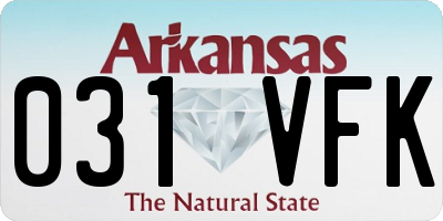 AR license plate 031VFK