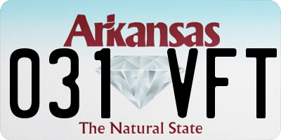 AR license plate 031VFT