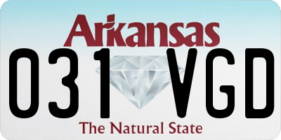 AR license plate 031VGD