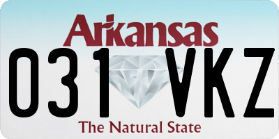 AR license plate 031VKZ
