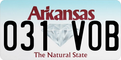 AR license plate 031VOB