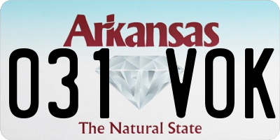 AR license plate 031VOK