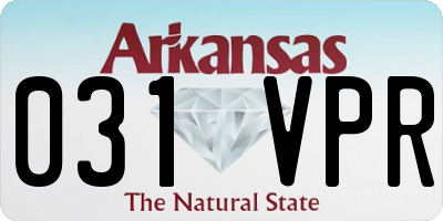 AR license plate 031VPR