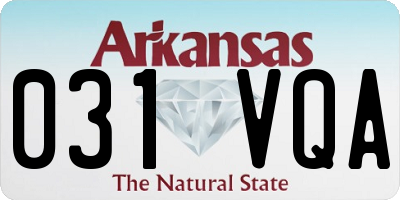 AR license plate 031VQA