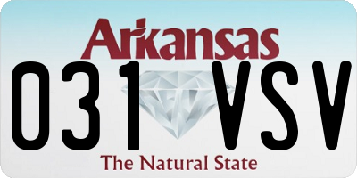AR license plate 031VSV