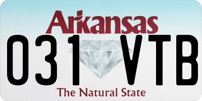 AR license plate 031VTB