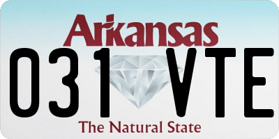 AR license plate 031VTE