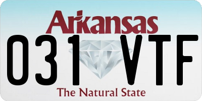 AR license plate 031VTF
