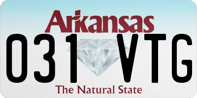 AR license plate 031VTG