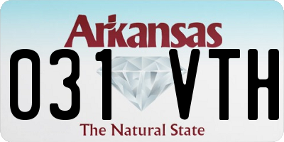 AR license plate 031VTH