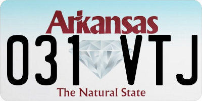AR license plate 031VTJ
