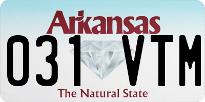 AR license plate 031VTM