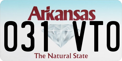 AR license plate 031VTO