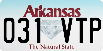 AR license plate 031VTP