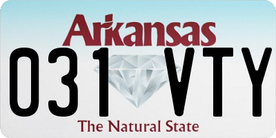 AR license plate 031VTY