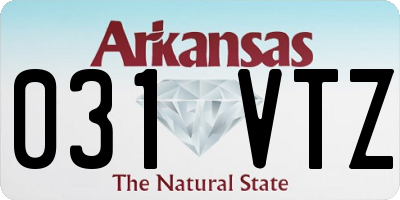 AR license plate 031VTZ