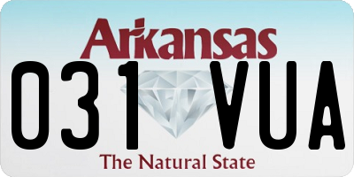 AR license plate 031VUA