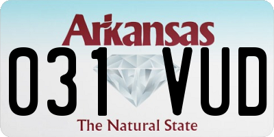 AR license plate 031VUD