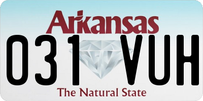 AR license plate 031VUH