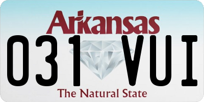 AR license plate 031VUI