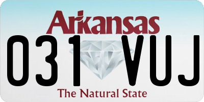 AR license plate 031VUJ