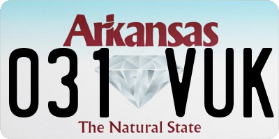 AR license plate 031VUK