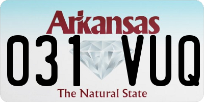 AR license plate 031VUQ