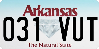 AR license plate 031VUT