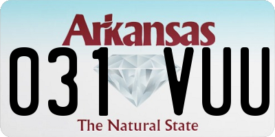 AR license plate 031VUU