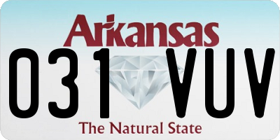AR license plate 031VUV