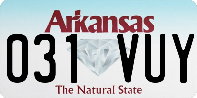 AR license plate 031VUY