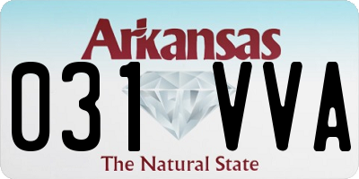 AR license plate 031VVA