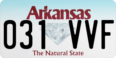 AR license plate 031VVF