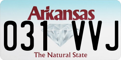AR license plate 031VVJ