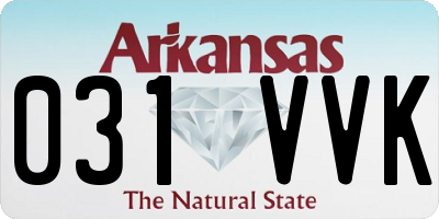 AR license plate 031VVK