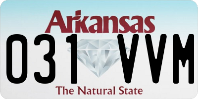 AR license plate 031VVM