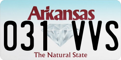 AR license plate 031VVS