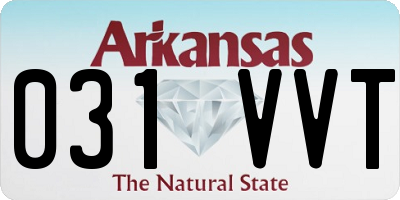 AR license plate 031VVT